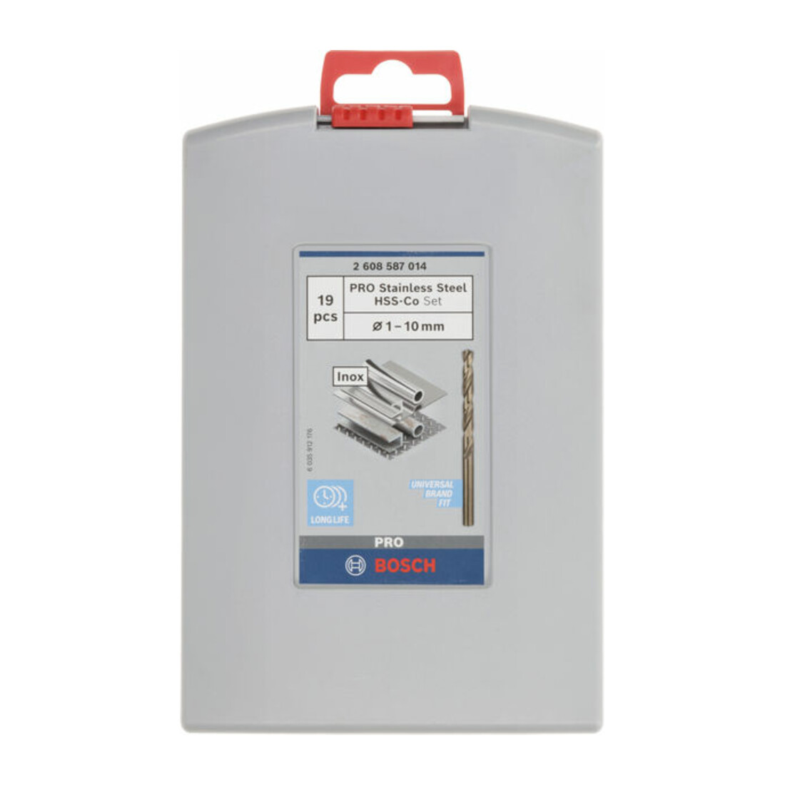 Bosch Metallbohrer-Set HSS-Co (Cobalt-Legierung), ProBox 19-teilig DIN 338 1-10 mm