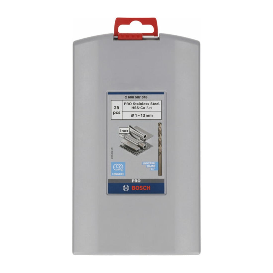 Bosch Metallbohrer-Set HSS-Co (Cobalt-Legierung), ProBox 25-teilig DIN 338 1-13 mm