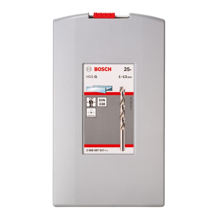 Bosch Metallbohrer-Set HSS-G ProBox 25-teilig DIN 338 135° 1-13 mm