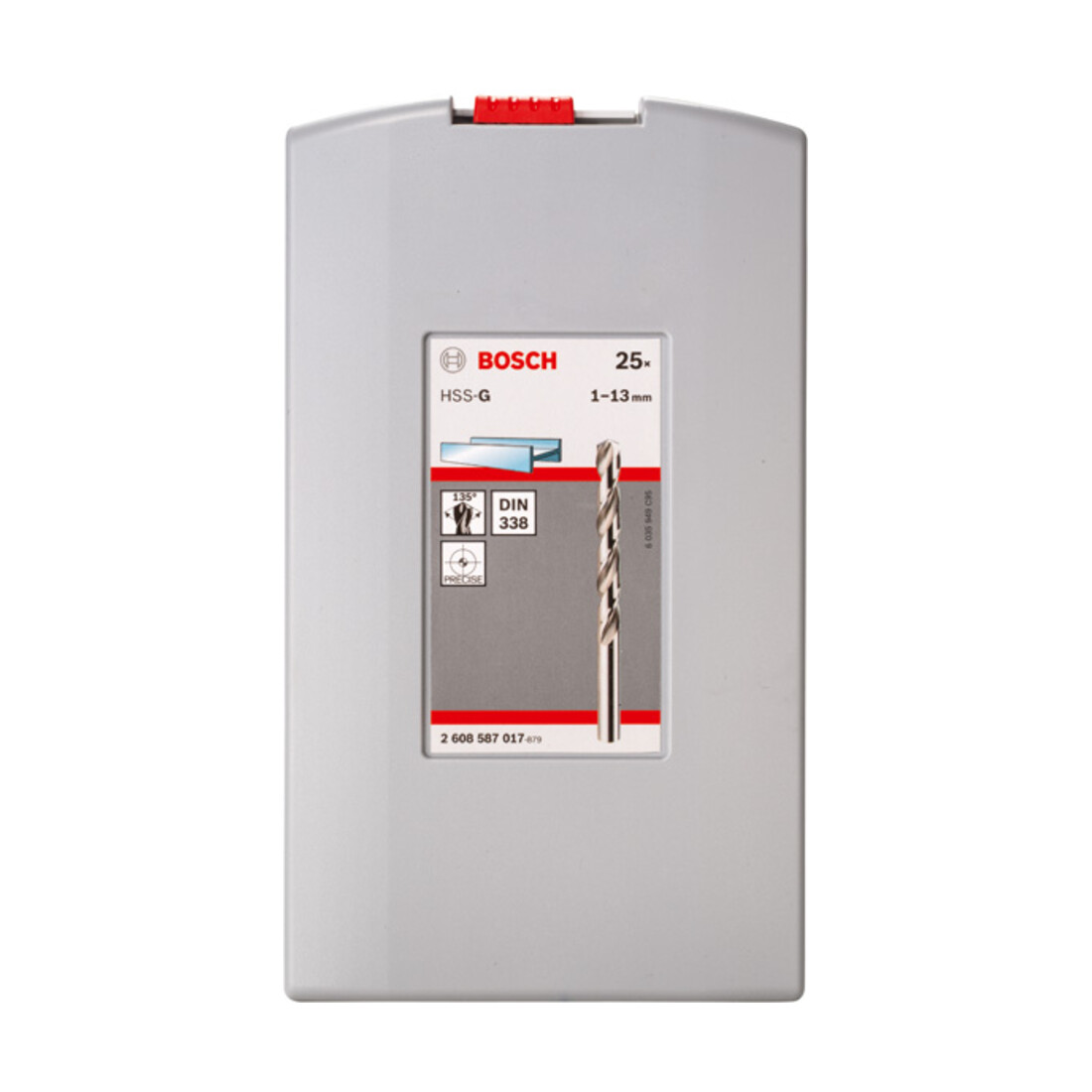 Bosch Metallbohrer-Set HSS-G ProBox 25-teilig DIN 338 135° 1-13 mm