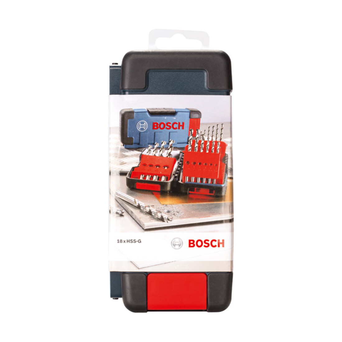 Bosch Metallbohrer-Set HSS-G Toughbox 18-teilig DIN 338 135°