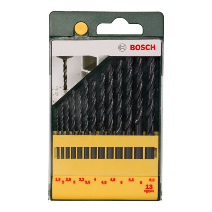 Bosch Metallbohrer-Set HSS-R, 13-teilig