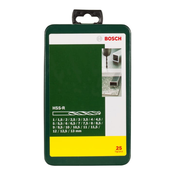 Bosch Metallbohrer-Set HSS-R, 25-teilig