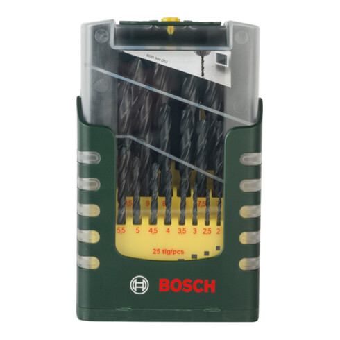 Bosch Metallbohrer-Set HSS-R, 25-teilig