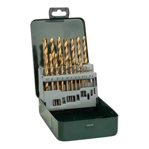Bosch Metallbohrer-Set HSS-TiN, 19-teilig, Metallkassette