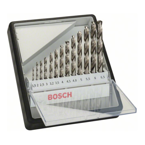 Bosch Metallbohrer-Set Robust Line HSS-G DIN 135 135°, 13-teilig 1,5 - 6,5 mm