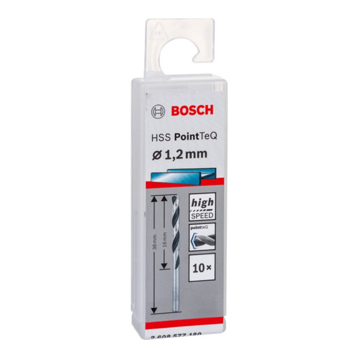 Bosch Metallspiralbohrer HSS PointTeQ DIN 338 1,2 mm