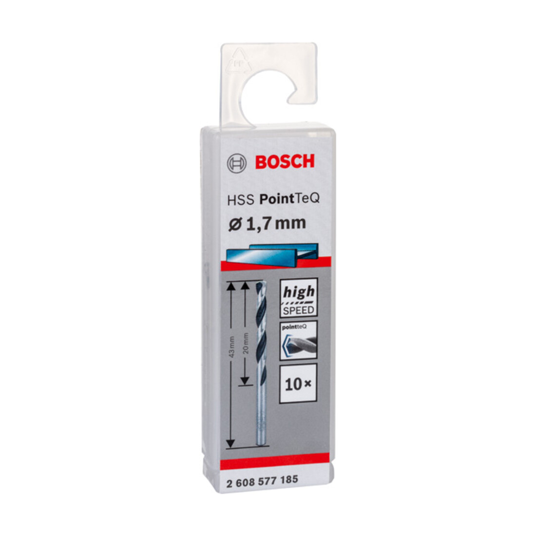 Bosch Metallspiralbohrer HSS PointTeQ, DIN 338