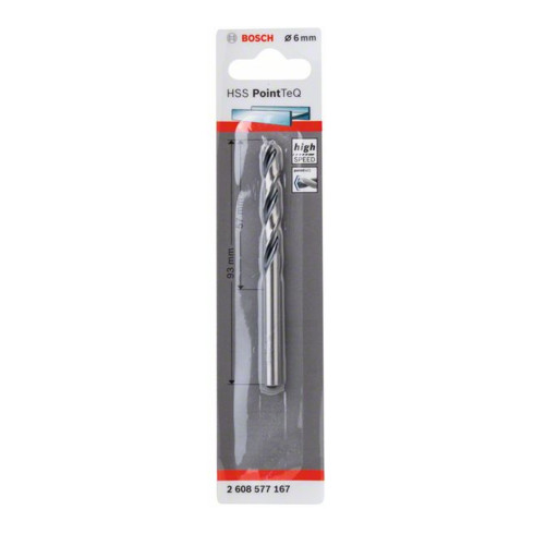 Bosch Metallspiralbohrer HSS PointTeQ, DIN 338, 1er-Pack