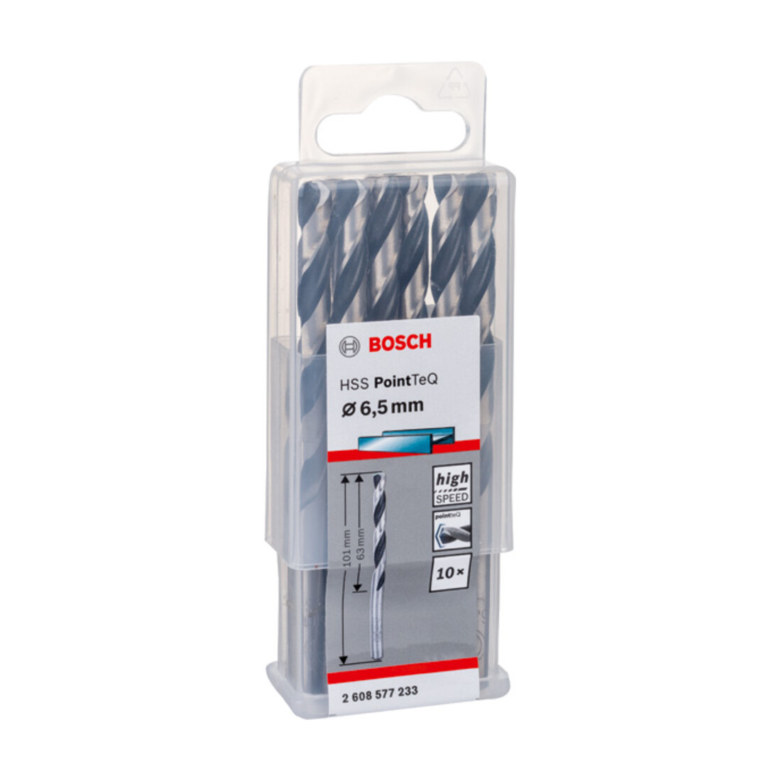 Bosch Metallspiralbohrer HSS PointTeQ, DIN 338, 6,5 mm, 1er-Pack