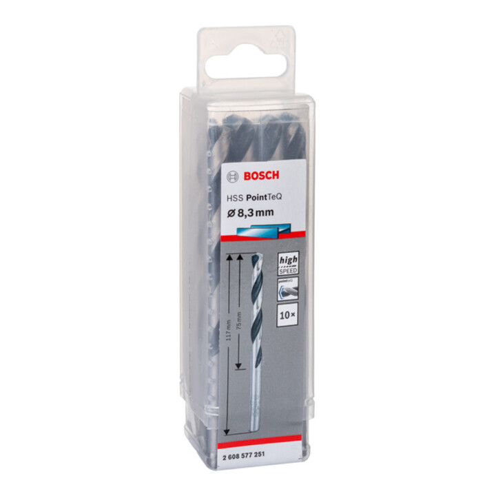 Bosch Metallspiralbohrer HSS PointTeQ DIN 338 8,3 mm