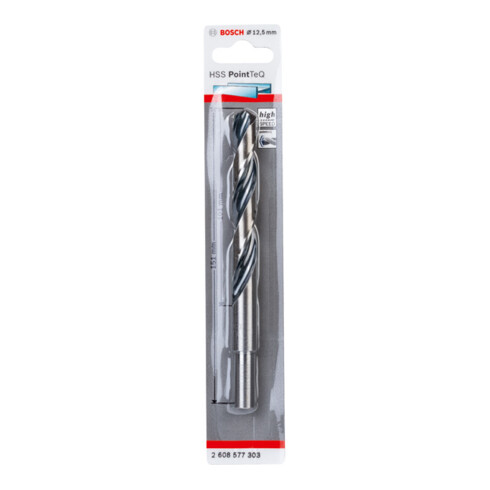 Bosch Metallspiralbohrer HSS PointTeQ, DIN 338, mit reduziertem Schaft