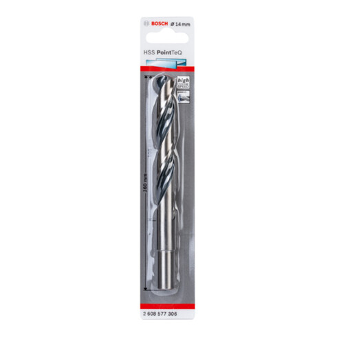 Bosch Metallspiralbohrer HSS PointTeQ, DIN 338, mit reduziertem Schaft