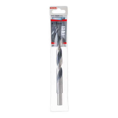 Bosch Metallspiralbohrer HSS PointTeQ DIN 338 mit reduziertem Schaft 15,0 mm