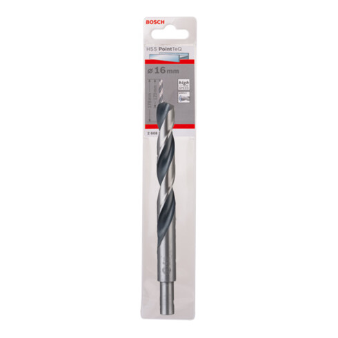 Bosch Metallspiralbohrer HSS PointTeQ DIN 338 mit reduziertem Schaft 16,0 mm