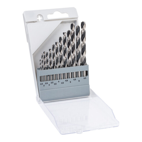 Bosch Metallspiralbohrer HSS-Set PointTeQ DIN 338 13-teilig