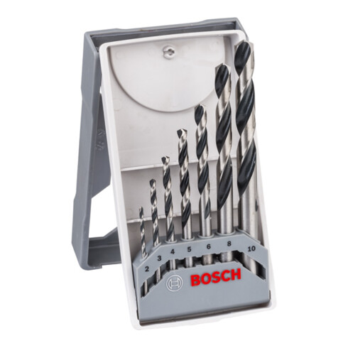 Bosch Metallspiralbohrer HSS-Set PointTeQ DIN 338 7-teiliges Mini X-Line Set