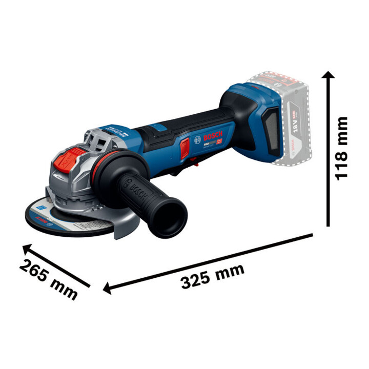 Bosch Meuleuse d’angle avec X-LOCK GWX18V-11PS