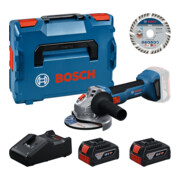 Bosch Meuleuse d’angle GWS 18V-8 125 mm Set 2x 4,0 Ah batteries-1