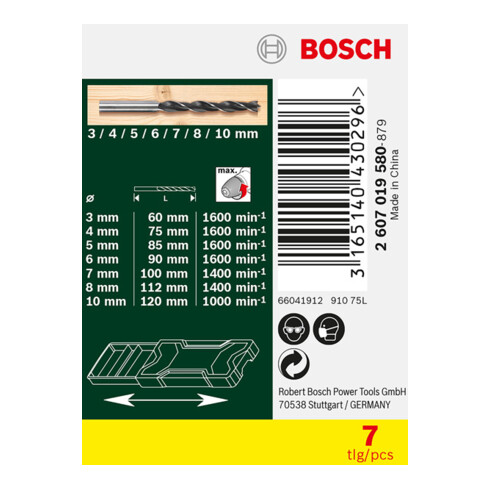 Bosch Mini-X-Line houtboorset
