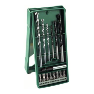 Bosch Mini-X-Line Mixed-Set, 3 Stein-, 3 Holzbohrer, 8 Schrauberbits