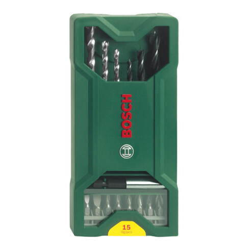 Bosch Mini-X-Line Mixed-Set, 3 Stein-, 3 Holzbohrer, 8 Schrauberbits