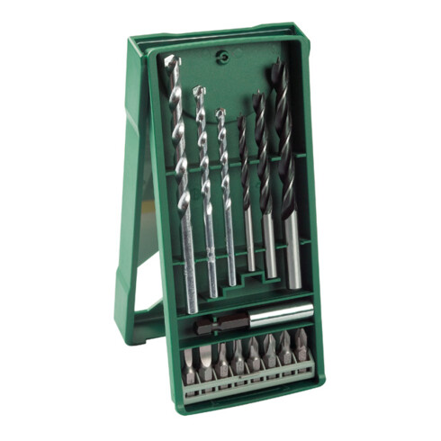 Bosch Mini-X-Line Mixed-Set, 3 Stein-, 3 Holzbohrer, 8 Schrauberbits