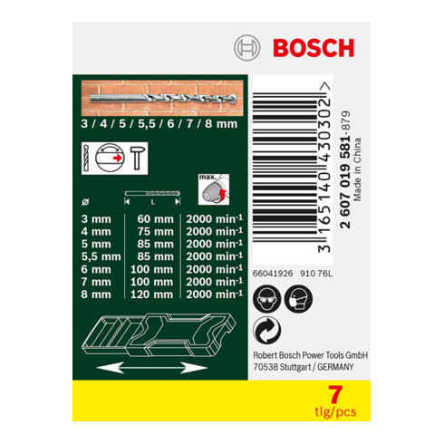 Bosch Mini-X-Line Steinbohrer-Set