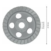 Bosch Mola a tazza diamantata Best for Universal Turbo 125 x 22,23 x 5 mm giallo-4