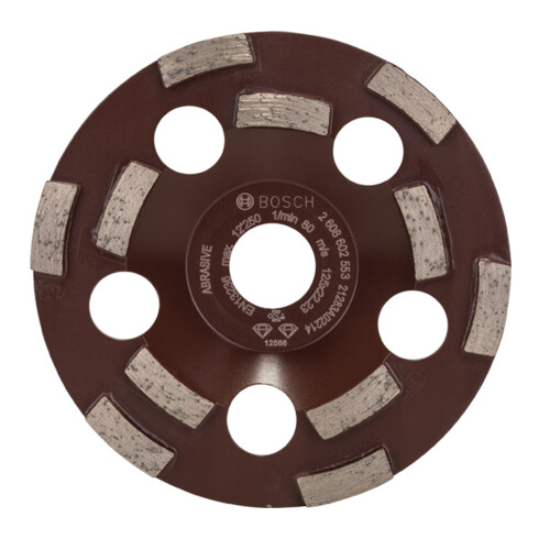 Bosch Mola a tazza diamantata Expert for Abrasive 50 g/mm 125 x 22,23 x 4,5 mm