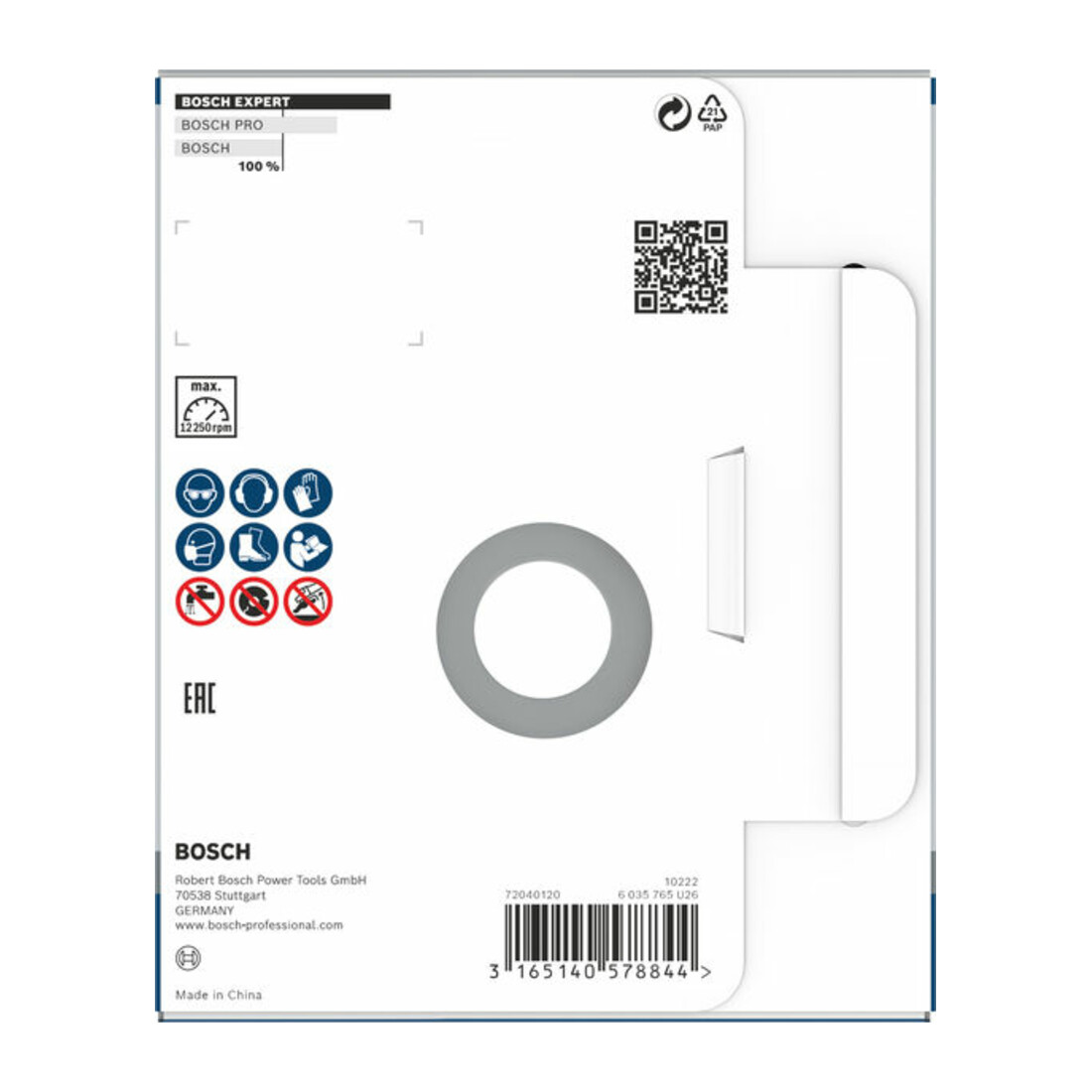 Bosch Mola a tazza diamantata Expert for Abrasive 50 g/mm 125 x 22,23 x 4,5 mm