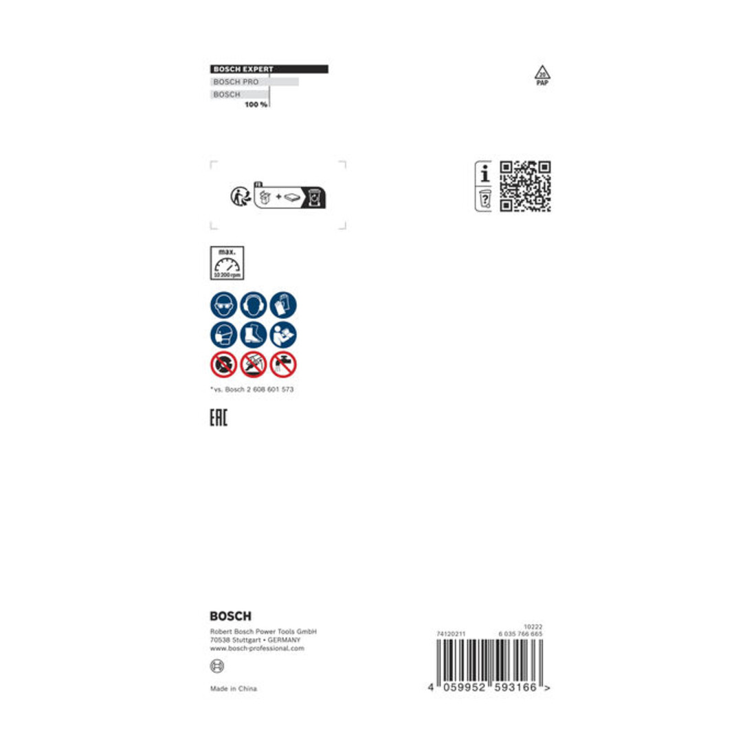 Bosch Mola a tazza EXPERT Concrete 150x22,23x4,5mm, per smerigliatrice per calcestruzzo