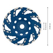 Bosch Mola a tazza EXPERT Concrete 180x22,23x4,5mm, per smerigliatrice per calcestruzzo-4