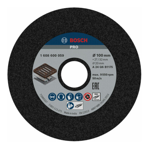 Bosch Mola per smerigliatrice dritta