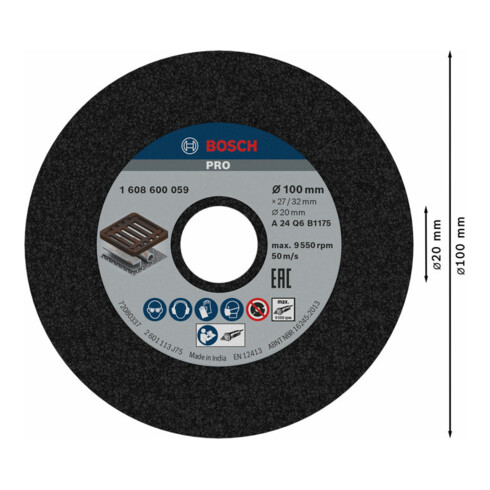 Bosch Mola per smerigliatrice dritta