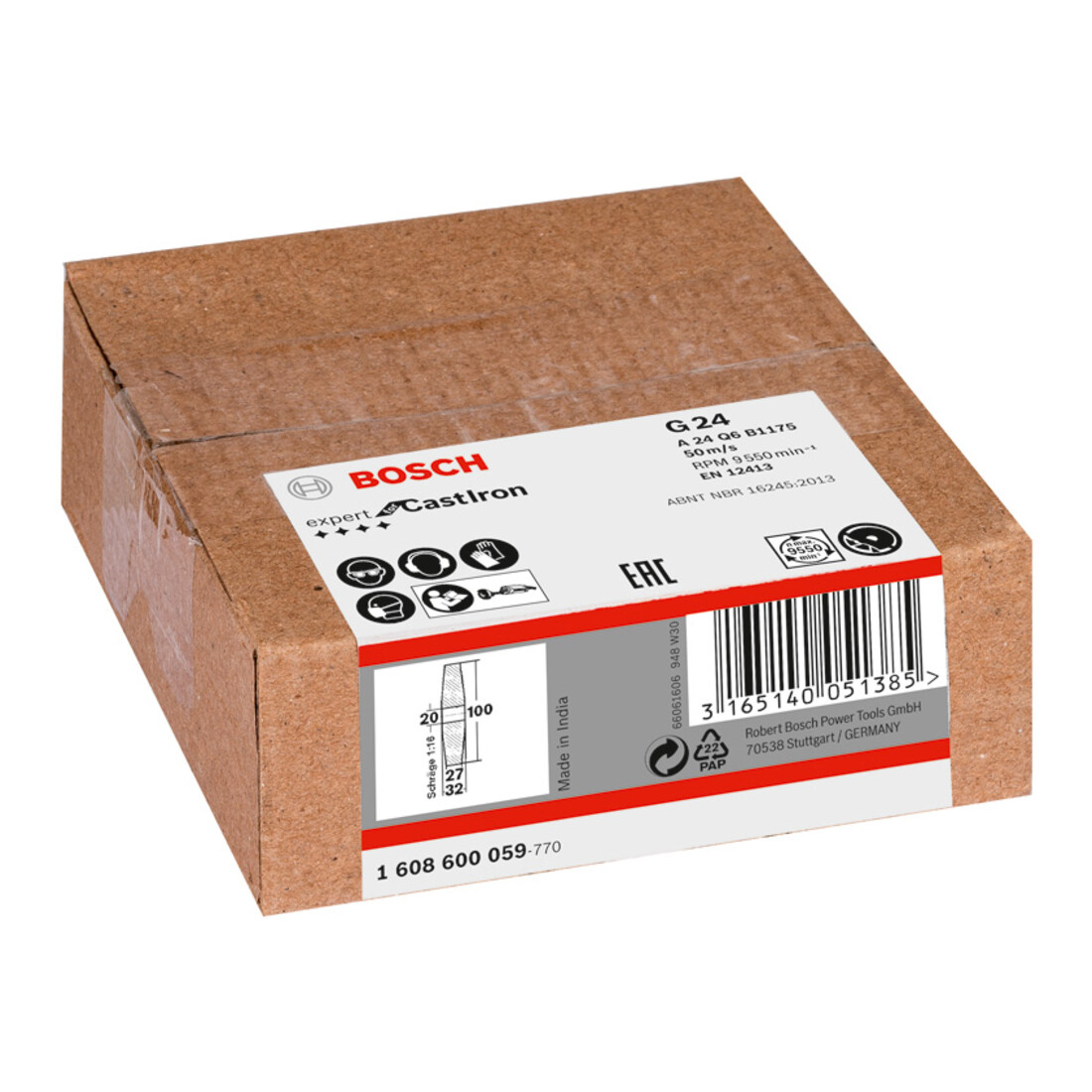 Bosch Mola per smerigliatrice dritta