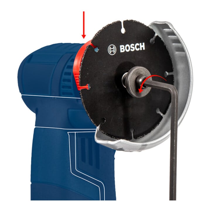 Bosch montageflens voor M 10 draad