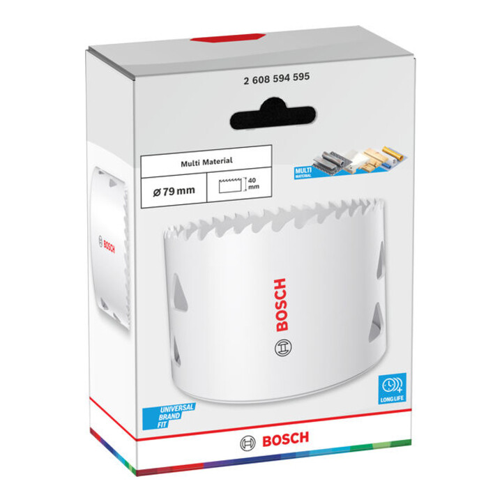 Bosch Multi Material gatenzaag met schroefdraad, 79 x 40 mm