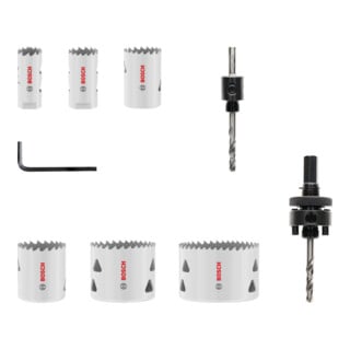Bosch Multi Material gatenzaagset met schroefdraad, 20; 25; 32; 38; 51; 64 x 40 mm