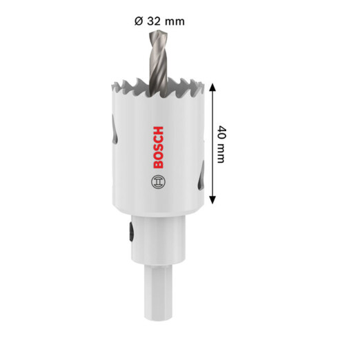 Bosch Multi Material Lochsäge mit Aufsteckhalter, 32 x 40 mm