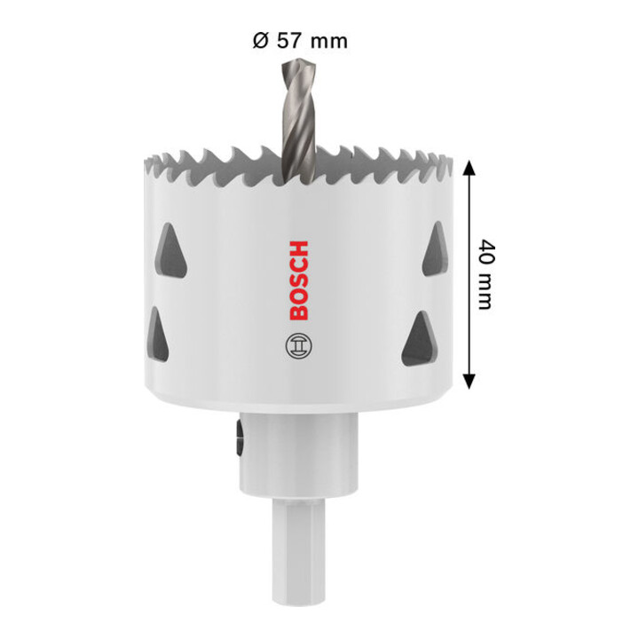 Bosch Multi Material Lochsäge mit Aufsteckhalter, 57 x 40 mm