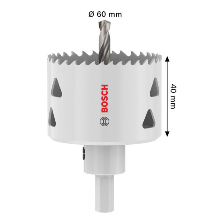 Bosch Multi Material Lochsäge mit Aufsteckhalter, 60 x 40 mm