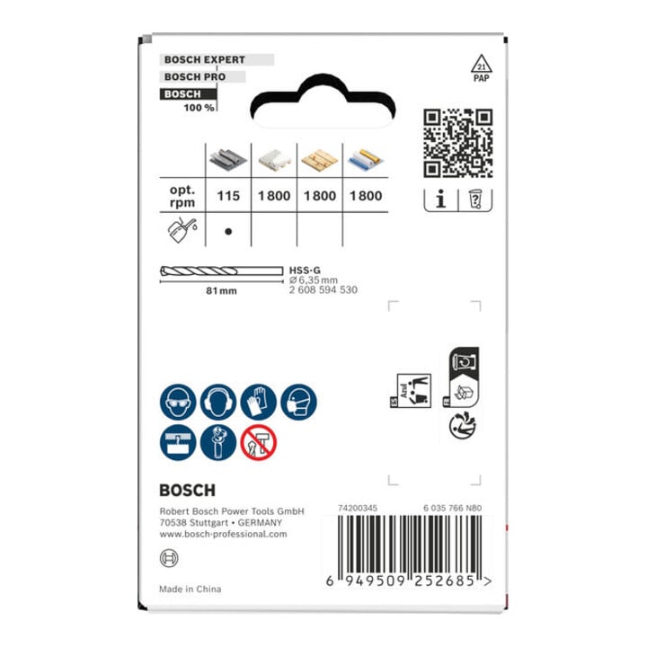 Bosch Multi Material Lochsäge mit Aufsteckhalter, 76 x 40 mm