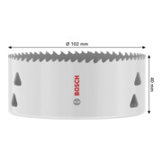 Bosch Multi Material Lochsäge mit Gewinde, 102 x 40 mm-5