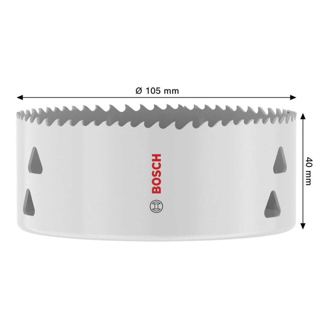 Bosch Multi Material Lochsäge mit Gewinde, 105 x 40 mm