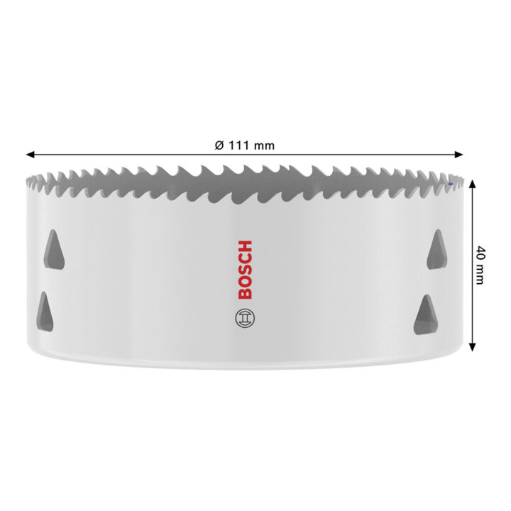 Bosch Multi Material Lochsäge mit Gewinde, 111 x 40 mm
