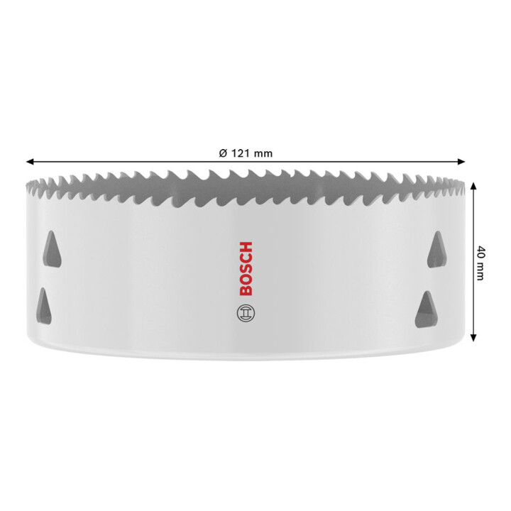 Bosch Multi Material Lochsäge mit Gewinde, 121 x 40 mm