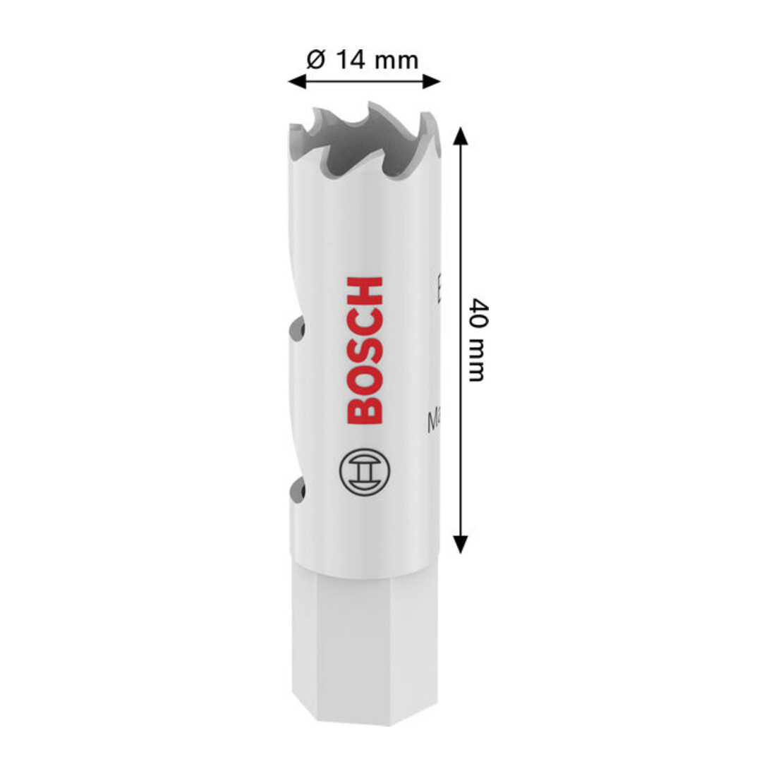 Bosch Multi Material Lochsäge mit Gewinde, 14 x 40 mm