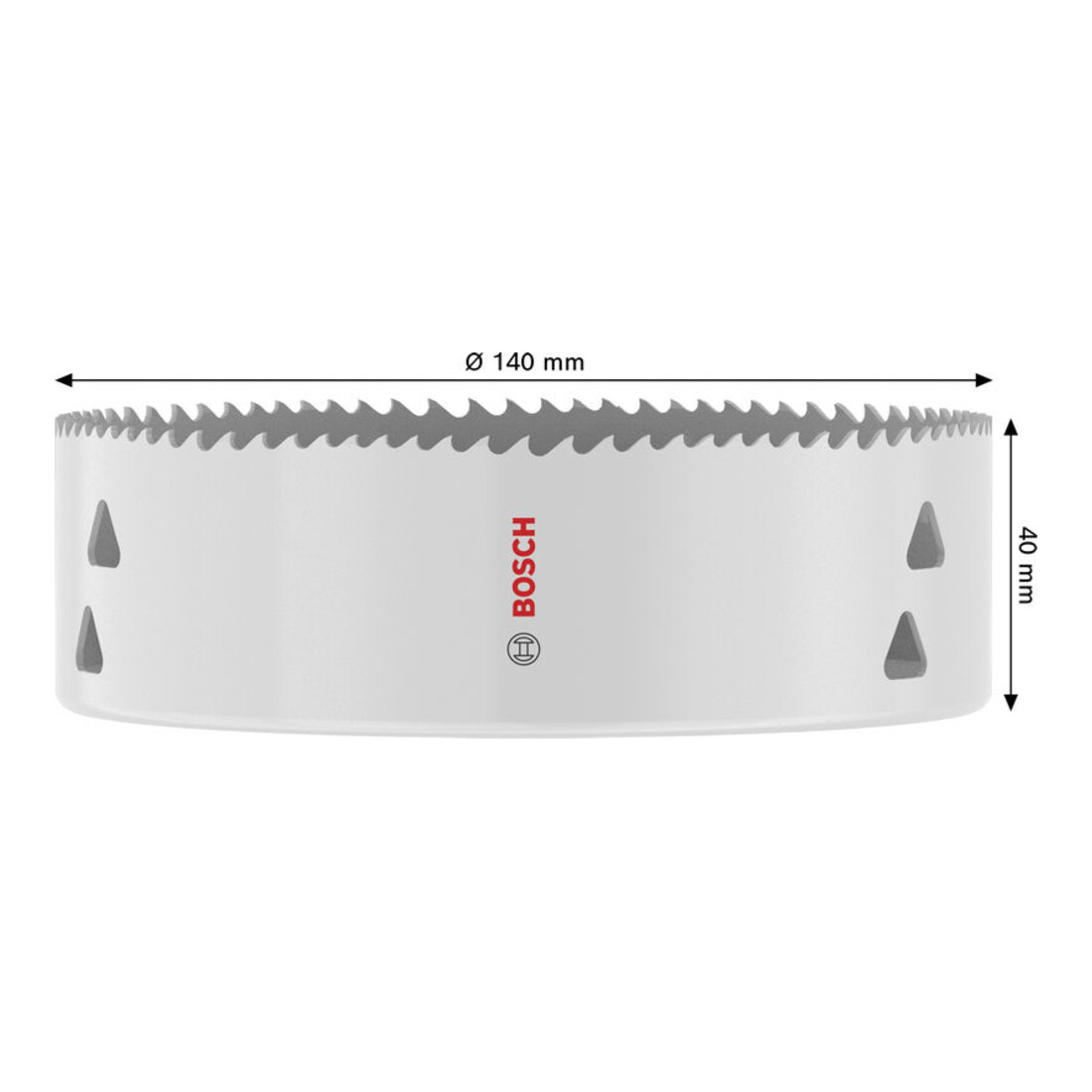 Bosch Multi Material Lochsäge mit Gewinde, 140 x 40 mm