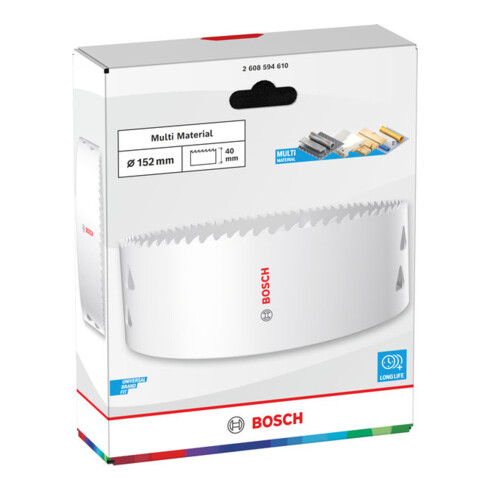 Bosch Multi Material Lochsäge mit Gewinde, 152 x 40 mm